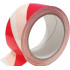 Lipni įspėjamoji juosta, balta ir raudona, GLUE RED/WHITE, 50MM x 33M
