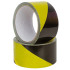 Lipni įspėjamoji geltonai juoda juosta GLUE BLACK/YELLOW 50MM x 33M