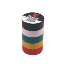 Spalvotos izoliacinės juostos, 5 ritinėliai, 19 mm x 10 m