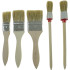 Dažymo teptukų rinkinys, plokšti ir apvalūs, 5 vnt., 1-1.5-2'' (3 vnt.), Nr. 4-6 (2 vnt.)