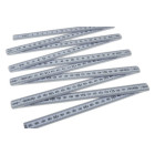 Baltas plastikinis sulankstomas metras, 2 m