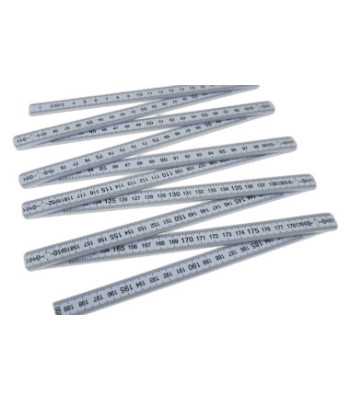 Baltas plastikinis sulankstomas metras, 2 m