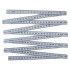 Baltas plastikinis sulankstomas metras, 2 m