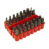 Magnetinių atsuktuvų antgalių rinkinys su laikikliu, CR-V, 33 vnt. (PZ × 7, PH × 7, SL × 5, HEX × 6, TORX × 7)