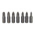 Magnetinių atsuktuvų antgalių rinkinys su laikikliu, CR-V, 33 vnt. (PZ × 7, PH × 7, SL × 5, HEX × 6, TORX × 7)
