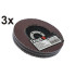 Lamelinis šlifavimo diskas metalui ir medienai, 3 vnt., P80, 115MM/22MM, 3X