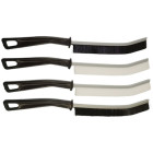 Siaurų plyšių valymo šepečių rinkinys, 4 vnt., nailonas, 235x5MM