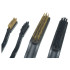 Valymo šepečių rinkinys, žalvariniai ir nailoniniai, 4 vnt. (2 × 40 mm + 2 × 85 mm)