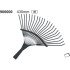 Spyruoklinis vėduoklinis grėblys, metalinis, 430mm