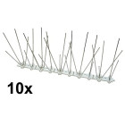 Paukščių atbaidymo spygliai, išdėstymas 2-4-2-4, 10 × 25 cm, plotis 8 cm, aukštis 11,5 cm