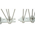 Paukščių atbaidymo spygliai, išdėstymas 2-4-2-4, 10 × 25 cm, plotis 8 cm, aukštis 11,5 cm