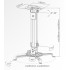 Projector Ceiling Mount Full Motion Mount