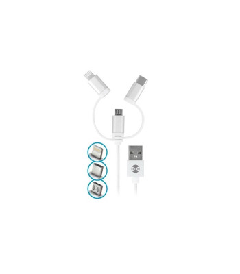 3in1 micro-USB+8PIN+type-C laidas