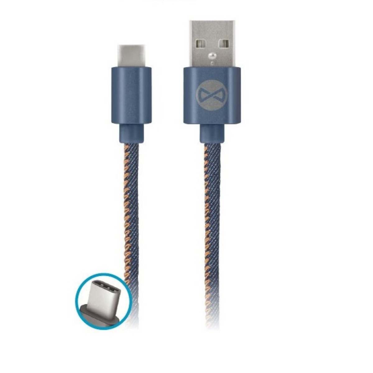 Laidas "Jeans" USB type-C, 1m 2A