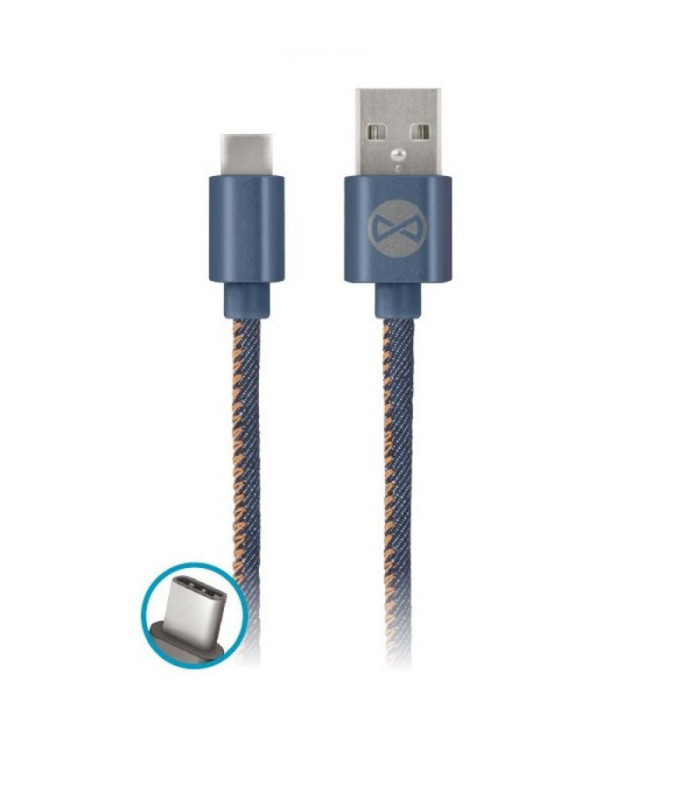 Laidas "Jeans" USB type-C, 1m 2A