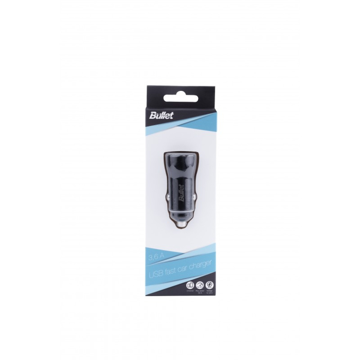 Auto. įkroviklis USB Q3.0 + Type C 2,4A