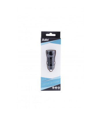 Auto. įkroviklis USB Q3.0 + Type C 2,4A
