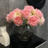 Bukiet peonii różowych - 7 kwiatów - 40 cm