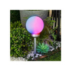 Lampa solarna - kula RGB 4 LED 20 cm