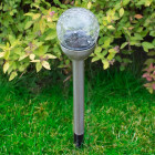 Lampa solarna - kula szklana 1 LED 38 cm