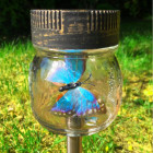 Lampa solarna - słoik z motylem 1 LED 36 cm