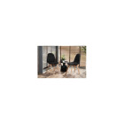 Krzesło COLIN tapicerowane welurowe czarne