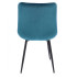 Krzesło MISTY tapicerowane welurowe niebieskie