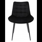 Krzesło MISTY tapicerowane welurowe czarne