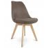 Krzesło ALTA tapicerowane tkanina brązowe