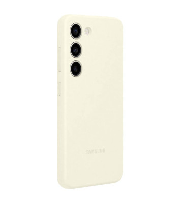 Samsung Galaxy S23 Ultra kremo silikoninis dėklas