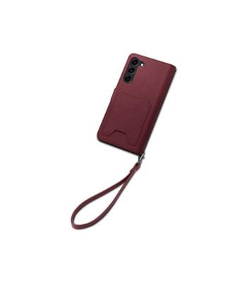 „Spigen etui Wallet S Plus“, skirta „Samsung Galaxy S23 burgundy“.