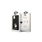 Karl Lagerfeld dėklas iPhone 14 Plus 6,7 KLHMP14MSNCHBCK juodas kietas dėklas Magsafe Silicone NFT Choupette