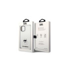 Karl Lagerfeld dėklas, skirtas iPhone 14 Pro 6,1 KLHMP14LSNCHBCH baltas kietas dėklas Magsafe Silicone NFT Choupette