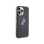 Karl Lagerfeld dėklas iPhone 15 Pro Max 6,7 KLHMP15XHGKCNOK juodas HC Magsafe IML KC Glitter