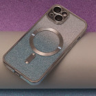 Glitter Chrome Mag dėklas, skirtas iPhone 15 6,1 sidabro gradientas