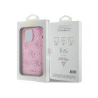 Guess dėklas skirtas iPhone 15 Pro 6,1 GUHCP15LP4EPMP rožinis HC PU dygsniuotas 4G Classic