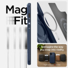 Spigen dėklas Mag Armor Magsafe skirtas iPhone 15 6,1 tamsiai mėlynas