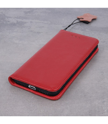 Geniune Leather Smart Pro, skirtas iPhone 15 Pro Max 6,7 maroon