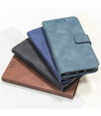 Smart Velvet dėklas iPhone 14 Plus 6,7 tamsiai mėlynas