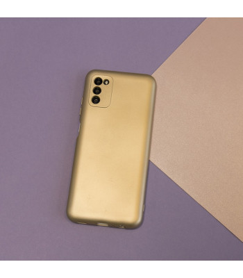 Metallic telefono dėklas  Samsung Galaxy A22 5G gold