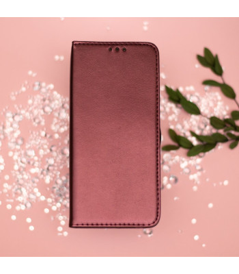 Smart Magnetic telefono dėklas  Xiaomi Redmi Note 12s 4G burgundy