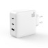 XO sieninis pakrovėjas CE14 PD QC 3.0 100W 1x USB 2x USB-C white