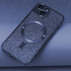 Glitter Chrome telefono dėklas iPhone 14 Plus 6,7 mėlyna