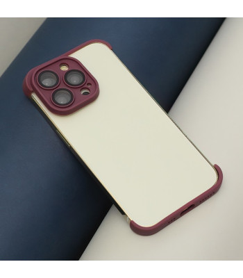 TPU mini bamperiai su kameros apsauga  iPhone 12 Pro 6,1 cherry