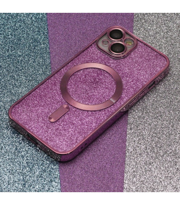 Glitter Chrome telefono dėklas iPhone 14 Pro Max 6,7 pink