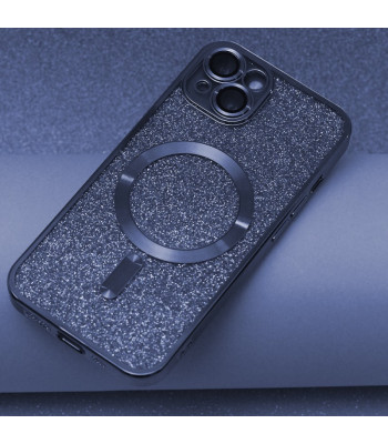 Glitter Chrome telefono dėklas iPhone 12 Pro Max 6,7 mėlyna