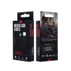 Maxlife kabelis USB - microUSB 1,0 m 1A juodas