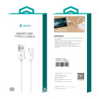 Devia kabelis Smart USB - USB-C 2,0 m 2,1A baltas