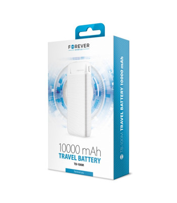 Forever maitinimo blokas TB-100M 10000 mAh baltas