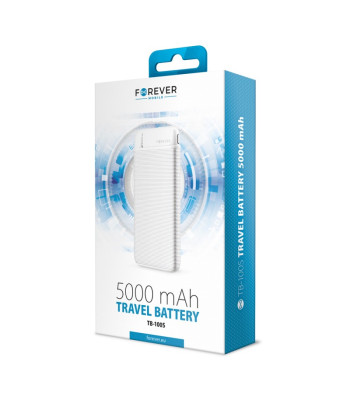 Forever maitinimo blokas TB-100S 5000 mAh baltas